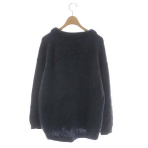 Acne Studios DRAMATIC MOH モヘアニット セーター オーバーサイズ 長袖 XS 紺 ネイビー