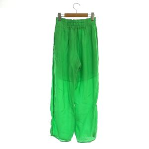 Ameri VINTAGE 22SS CUPRO WIDE TUCK PANTS ワイドパンツ 緑 グリーン
