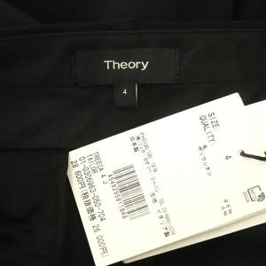 Theory Tailor Treeca GB パンツ スラックス ウール 4 黒 ブラック