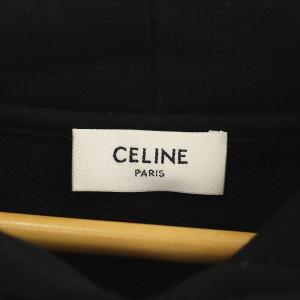 CELINE by Hedi Slimane 22SS セーフティーピン ロゴ パーカー トレーナー M ブラック