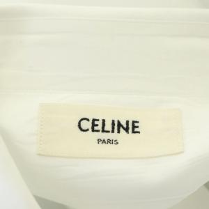 CELINE by HEDI SLIMANE コットンポプリンスキニーシャツ ホワイト