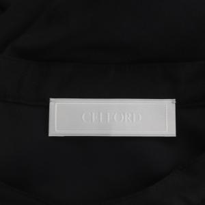 CELFORD 23SS  エンブロイダリーレースワンピース ロング ノースリーブ 38 黒 ブラック