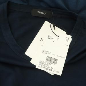 Theory ESSENTIAL DD TEE Tシャツ 半袖 クルーネック コットン M 紺 ネイビー
