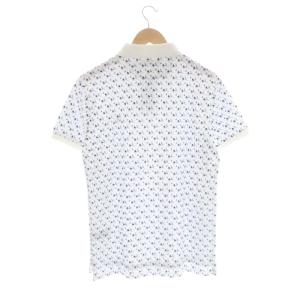 POLO RALPH LAUREN CLASSICS 2 総柄ポロシャツ 半袖 M 白 青 黒