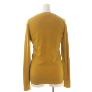 Chloe アンサンブル ニット カーディガン 前開き セーター 長袖 ウール XS マスタード 黄色