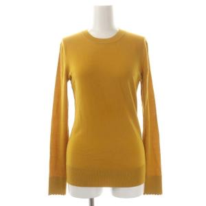 Chloe アンサンブル ニット カーディガン 前開き セーター 長袖 ウール XS マスタード 黄色