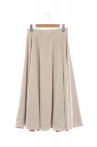 ADORE 21AW リバーシブルパラシュートスカート フレア ロング 36 オフホワイト オレンジレッド