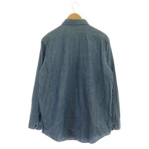MADISONBLUE HAMPTON CHAMBRAY SHIRT 長袖シャツ ブラウス 前開き コットン 01 水色 ライトブルー