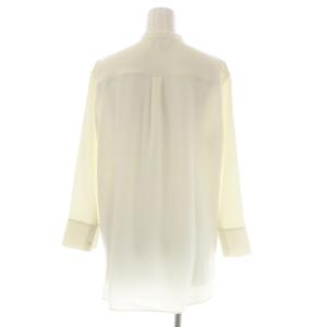 Theory 22AW PRIME GGT TIE BLOUSE ボウタイブラウス シャツ 前開き 長袖 S アイボリー