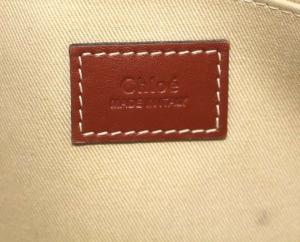 Chloe WOODY SMALL TOTE ハンドバッグ キャンバス ベージュ