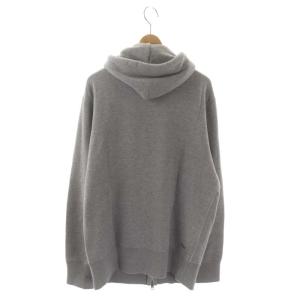 LOOPWHEELER ジップアップスウェットトップス パーカー フード 長袖 XL グレー