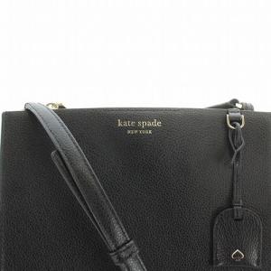 kate spade new york エヴァ スクエアショルダーバッグ レザー ロゴ 黒 ブラック WKRU6010