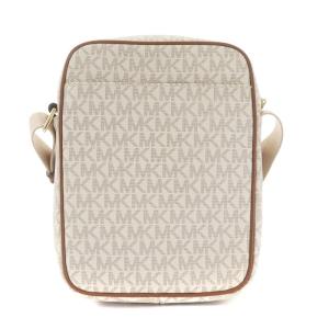 MICHAEL KORS ジェット セット トラベル ショルダーバッグ PVCレザー モノグラム ロゴ バニラ 35H9GTVC1B