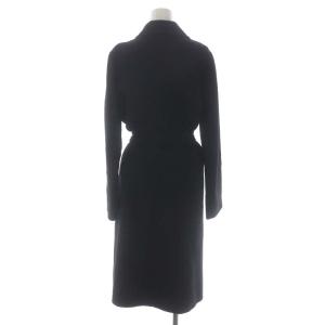 ANTEPRIMA ウールカシミヤ チェスターコート ロング アウター ベルト付き 40 黒 ブラック