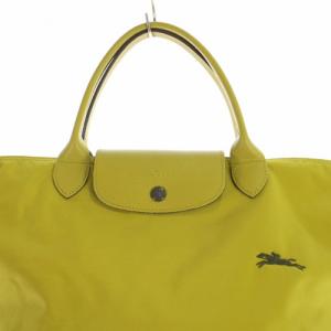 Longchamp クラブ ルプリアージュ M トートバッグ ハンドバッグ 緑 グリーン