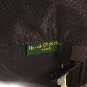 Hervé Chapelier バニティ ポーチ ナイロン 茶 ブラウン