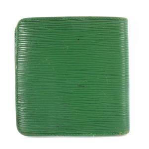 LOUIS VUITTON エピ ポルトビエ カルト クレディモネ 財布 二つ折り 緑 グリーン M63544