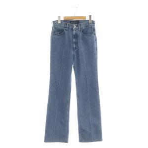 HIGH WAIST FLARE DENIM デニムパンツ フレア 00 紺 ネイビー