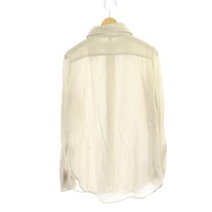 MADISONBLUE HIGH COLLAR MADAME SHIRT シャツ ブラウス 長袖 前開き コットン 1 ライトベージュ