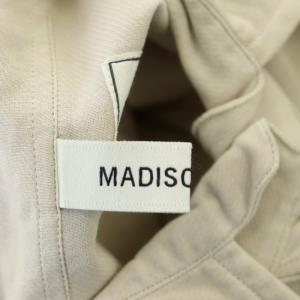 MADISONBLUE HIGH COLLAR MADAME SHIRT シャツ ブラウス 長袖 前開き コットン 1 ライトベージュ