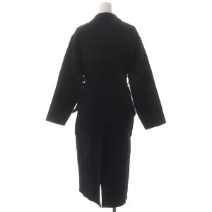 MADISONBLUE ガウンコート アウター チェスター ウール ベルト付き 0 ネイビー