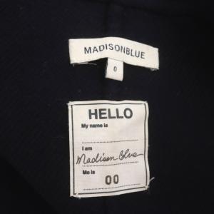 MADISONBLUE ガウンコート アウター チェスター ウール ベルト付き 0 ネイビー