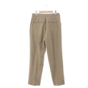 Spick&Span 22AW PL/WO ギャバ テーパードパンツ ウール ジッパーフライ 40 ベージュ