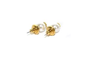 TORY BURCH パールピアス アクセサリー パール ゴールド色 白 ホワイト