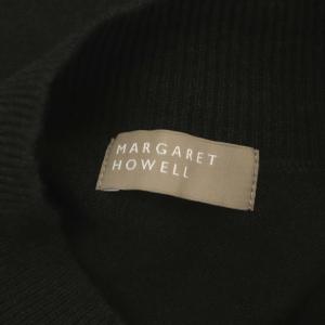 MARGARET HOWELL 22AW WOOL CASHMERE モックネックニットベスト 2 モスグリーン