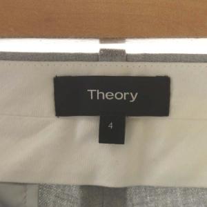 Theory STRETCH CANVAS TAILORED TROUSER J テーパードパンツ スラックス 4 グレー