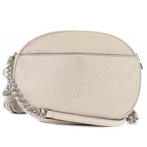 MICHAEL KORS チェーンショルダーバッグ レザー ロゴ べージュ