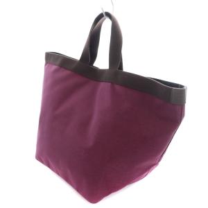 Hervé Chapelier 725C 舟形 トートバッグ ハンドバッグ L ナイロン 赤 レッド