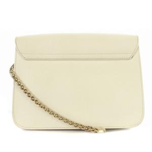 FURLA メトロポリス チェーン ショルダーバッグ レザー 白 ホワイト