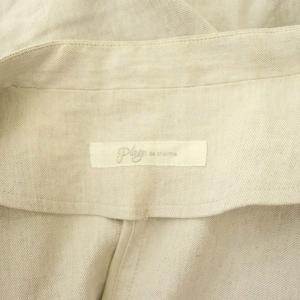 Plage 21SS stretch linen ジャケット テーラード ダブル ストレッチ リネン 36 ライトベージュ