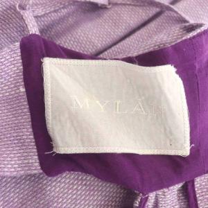 MYLAN Back Ribbon Tiered Maxi Dress キャミワンピース ロング F ラベンダー