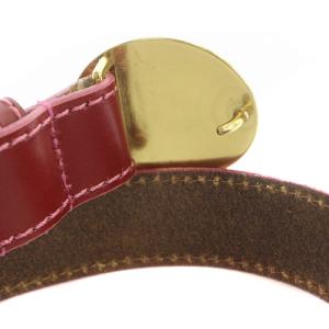 Vivienne Westwood オーブ レザー ベルト ロゴ レッド