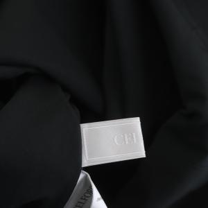 CELFORD 21AW ECOPETブロードアシメショルダーワンピース ロング マキシ丈 半袖 38 黒 ブラック
