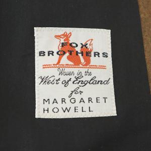 MARGARET HOWELL FOX BROTHERS テーラードジャケット 1B 総裏地 2 ブラウン