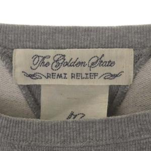 REMI RELIEF PACIFIC UNION プリントクルーネックカレッジ風スウェット トレーナー 長袖 L グレー