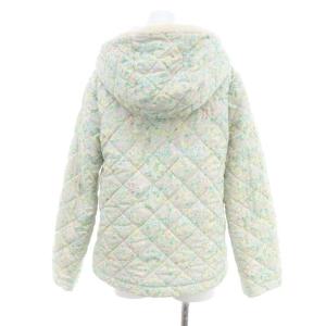 franche lippée シロツメクサ キルティング ジャケット フード ジップアップ M マルチカラー