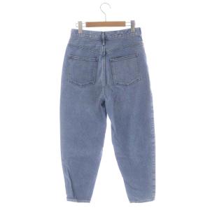 upper hights THE WOMAN デニムパンツ ジーンズ テーパード ハイライズ ダメージ加工 24 ライトブルー