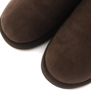 UGG australia CLASSIC MINI ムートンブーツ ショート シープスキン ロゴ US8 25.0cm 茶 ブラウン 5854