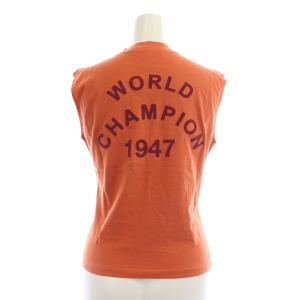 Christian Dior 02AW J'Adore Dior ガリアーノ期 ロゴ ノースリーブ カットソー F38 オレンジ 2H12155300