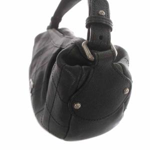 CHANEL ワンハンドルバッグ ハンドバッグ ワイルドステッチ ココマーク キャビアスキン 10番台 ブラック