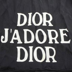 Christian Dior シルク J'ADORE DIOR ストール 黒 ブラック 白 ホワイト