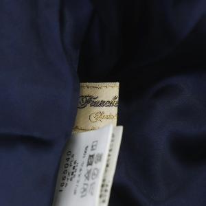 franche lippée ギャザースカート フレア ひざ丈 総柄 アニマル柄 FL5 紺 ネイビー