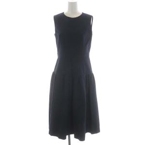 ANAYI セットアップ ジャガードフレアスリーブジャケット ジャガードワンピース 38 ネイビー