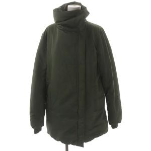 ダウンジャケット ジップアップ アウター M カーキ