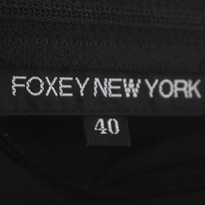 FOXEY NEW YORK フレアスカート ひざ丈 黒 ブラック
