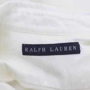 RALPH LAUREN ボタンダウンオックスフォードシャツ 長袖 ステンカラー 11 白 ホワイト